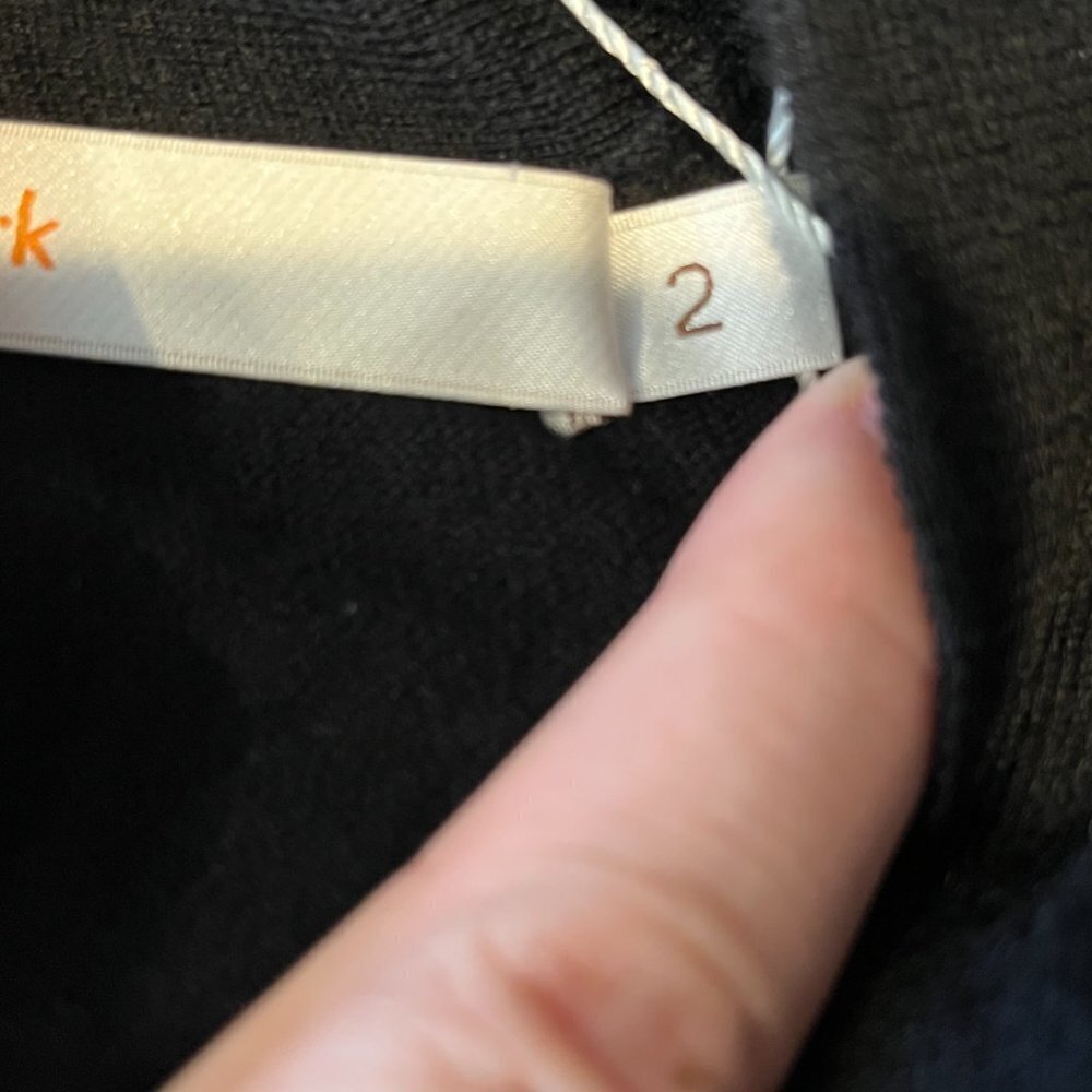 J PARK BLACK CASHMERE LONG VEST S - Picture 14 of 14